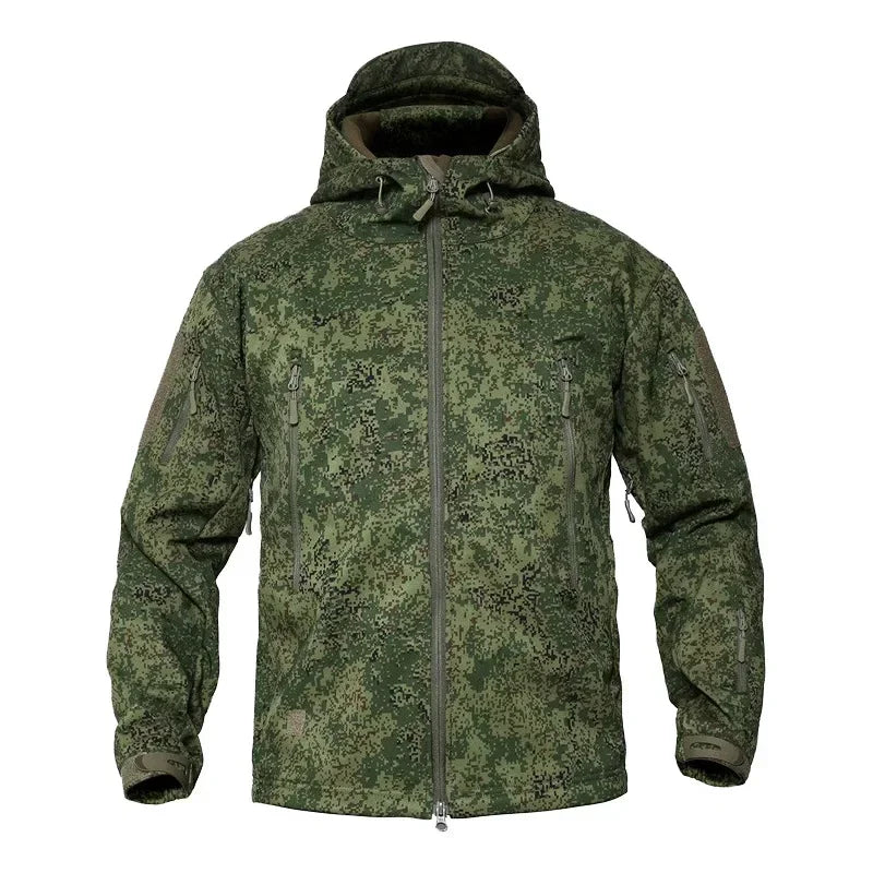 Classic outdoor men's winter and autumn wool jacket tactical waterproof fishing hiking camping windproof wool coat warm coat