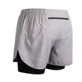 New men's summer outdoor running training 2-in-1 shorts, double-layer beach pants, quick-drying and breathable sports pants