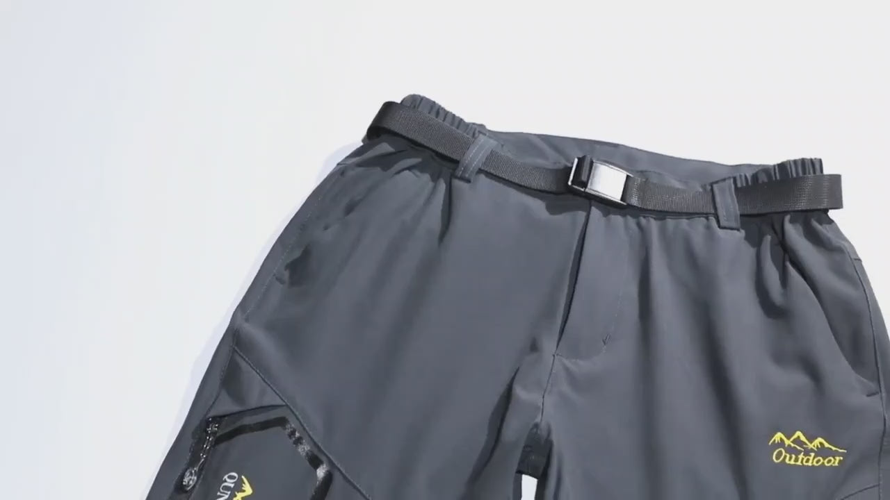 Mens Hiking Convertible Pants Camping Water Repellent Lightweight Quick Dry Zip Off Fishing Outdoor Cargo Work Trekking Trousers